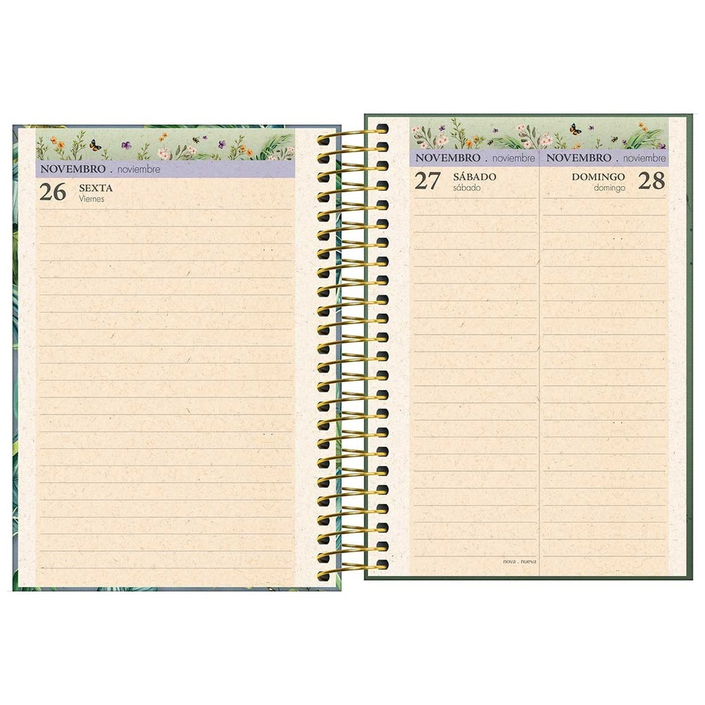 Agenda Espiral Tilibra Naturalis Diaria M5 2027 Celeste
