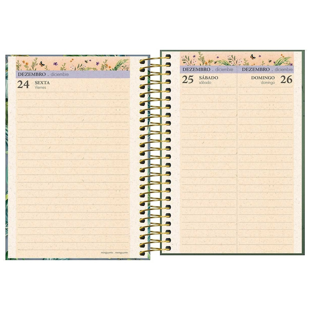 Agenda Espiral Tilibra Naturalis Diaria M5 2027 Celeste