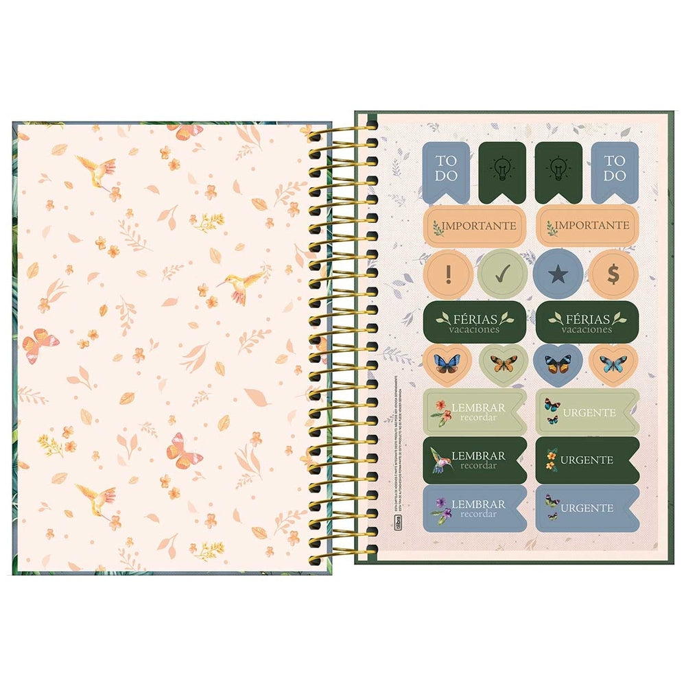 Agenda Espiral Tilibra Naturalis Diaria M5 2027 Azul