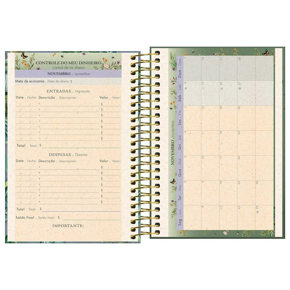 Agenda Espiral Tilibra Naturalis Diaria M5 2027 Azul