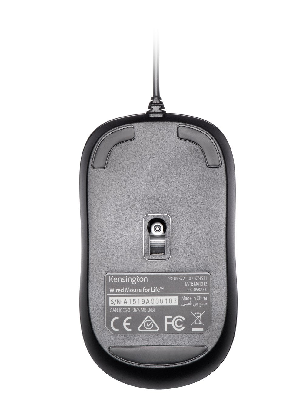 Mouse Kensington For Life 3 Botones USB Negro