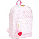 MOCHILA CON POMPOM DE CORAZON JOYFUL ROSA