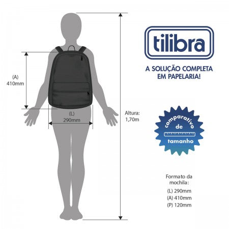 MOCHILA 290x430x120 YOUNG NEGRO