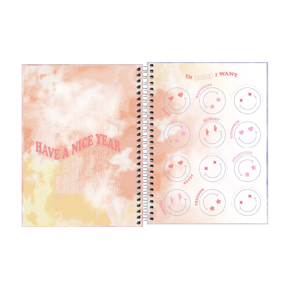 Planner con Espiral Good Vibes 2023