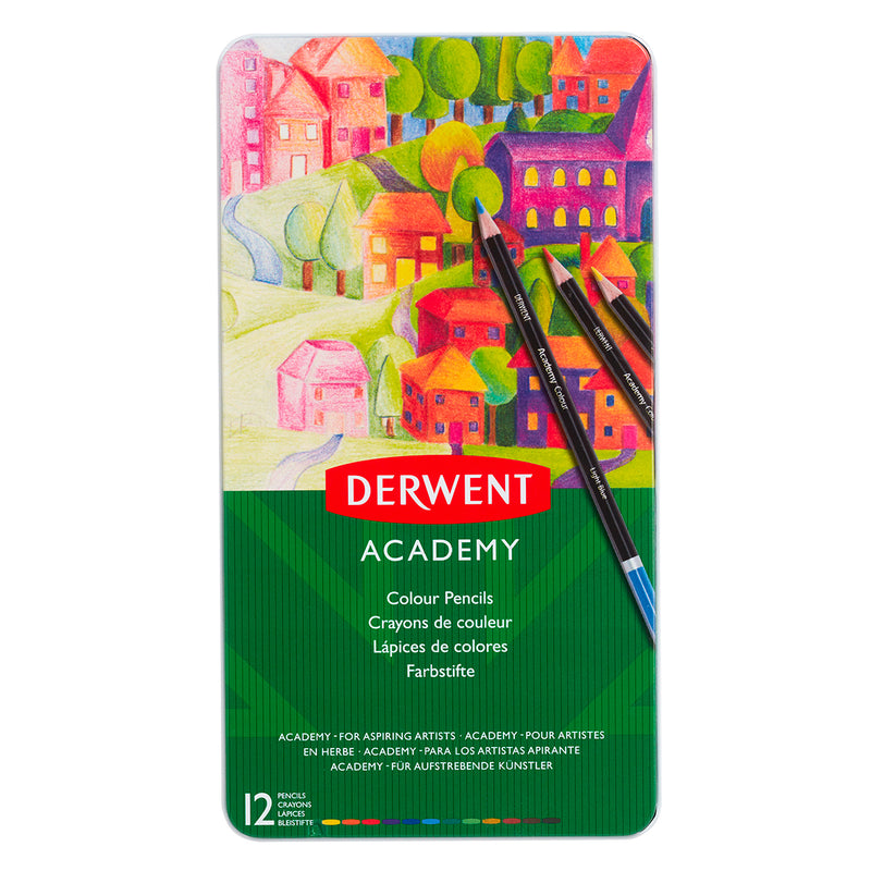 Caja de Lápices 12 Colores - Derwent Academy